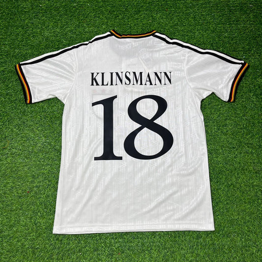 Jürgen Klinsmann Deutschland EM 1996 Finale Germany Heim Retro Fußballtrikot Set Jersey