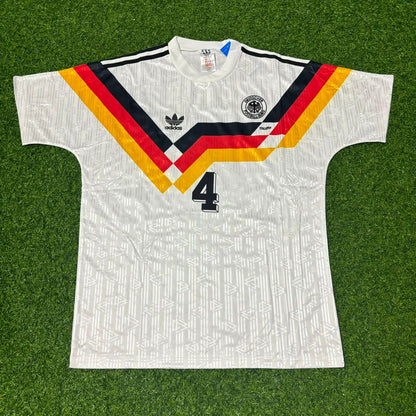 Germany World Cup 1990 Jürgen Kohler #4 Deutschland Heim Retro