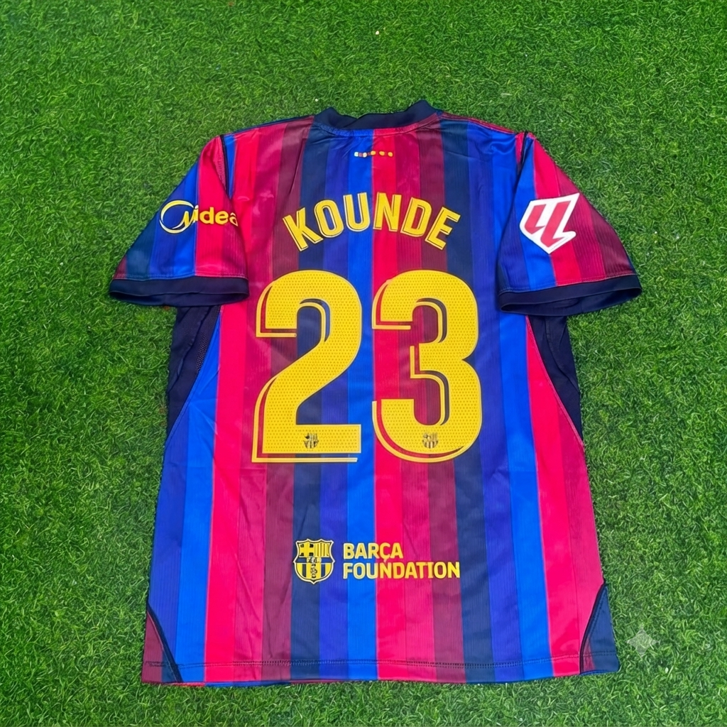 Jules Kounde #23 Barcelona 2027 Home Football Jersey