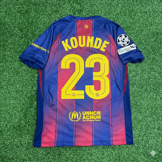 Jules Kounde Barcelona 2025/2026 Season Football Jersey Kit