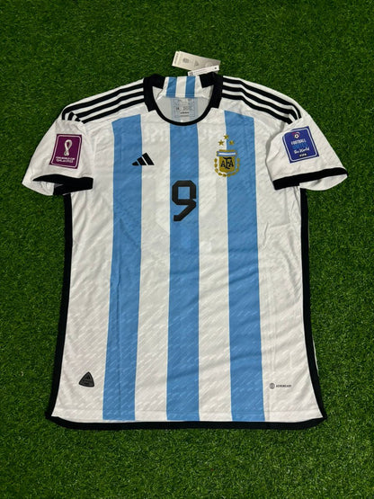 Argentina World Cup 2022 Julián Álvarez Champion Football Jersey Kit