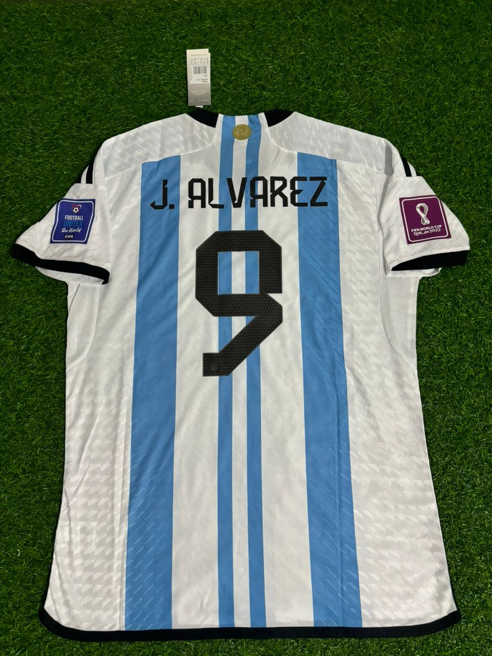 Argentina World Cup 2022 Julián Álvarez Champion Football Jersey Kit