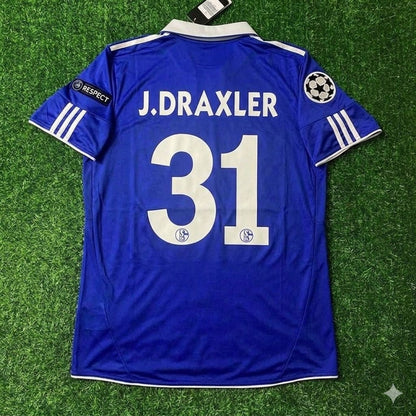 Julian Draxler 31 - Schalke 04 Season 2010/11 Retro Champions League Football Jersey