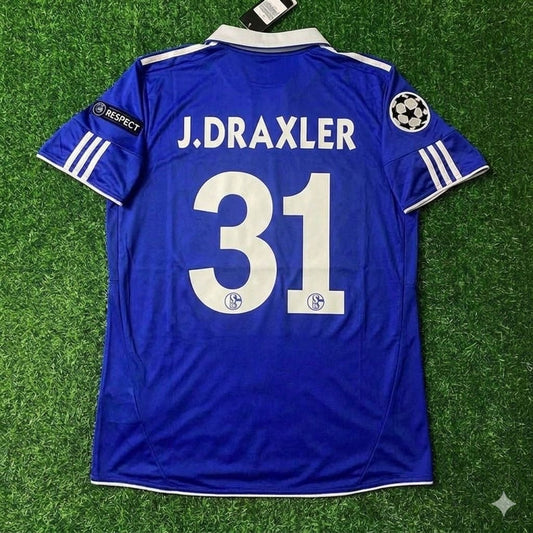 Julian Draxler 31 - Schalke 04 Season 2010/11 Retro Champions League Football Jersey