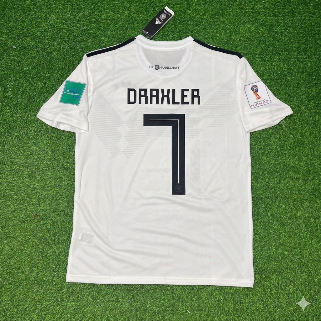 Germany World Cup 2018 Julian Draxler Deutschland Retro Football Jersey
