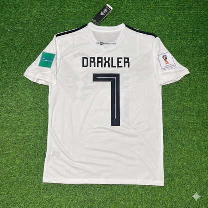 Germany World Cup 2018 Julian Draxler Deutschland Retro Football Jersey