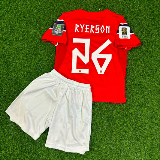 Norway World Cup 2026 Julian Ryerson Kids Football Jersey