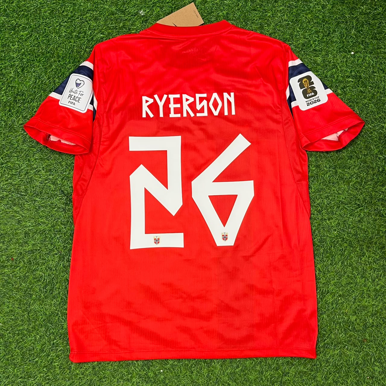 Norway World Cup 2026 Julian Ryerson Red Football Jersey