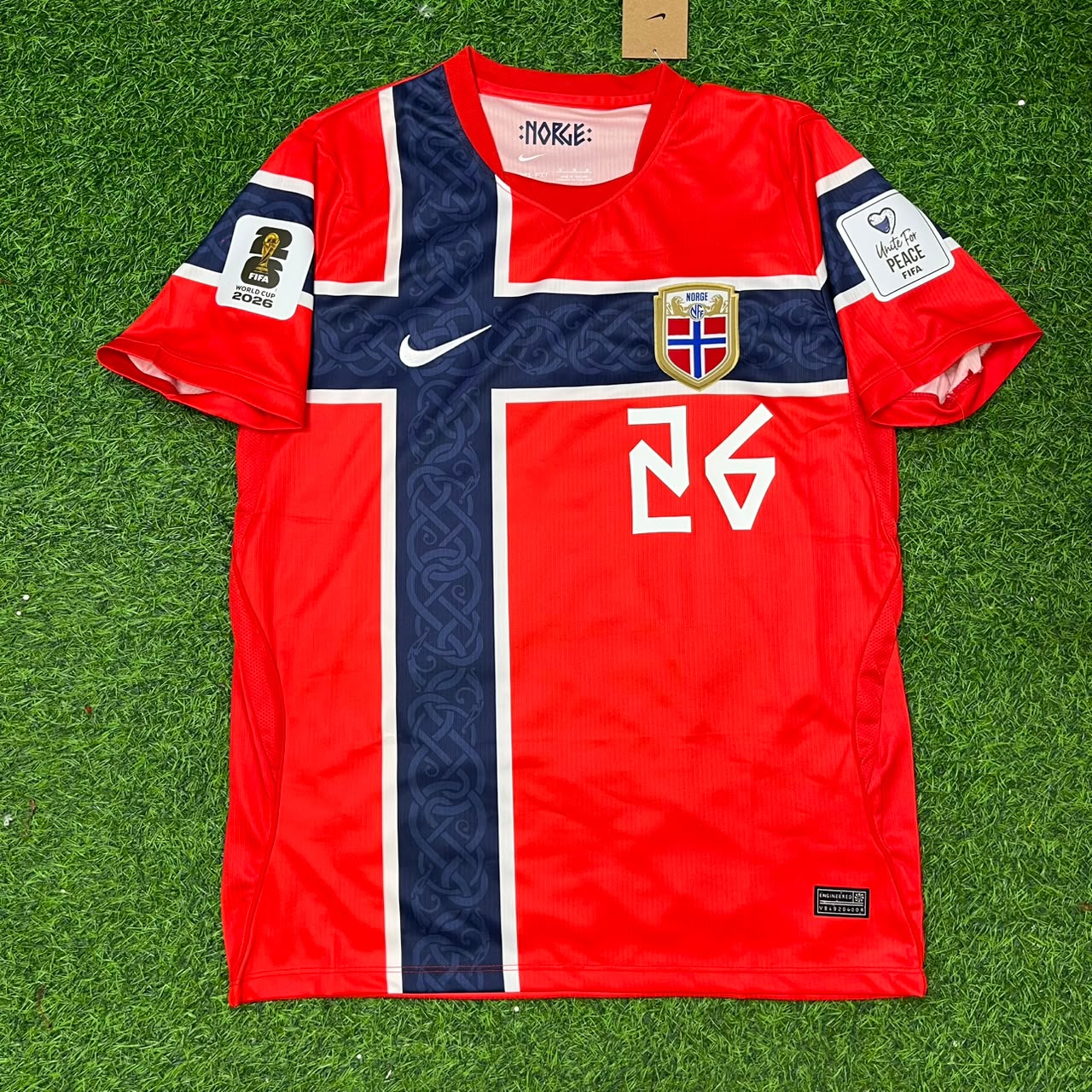 Norway World Cup 2026 Julian Ryerson Red Football Jersey