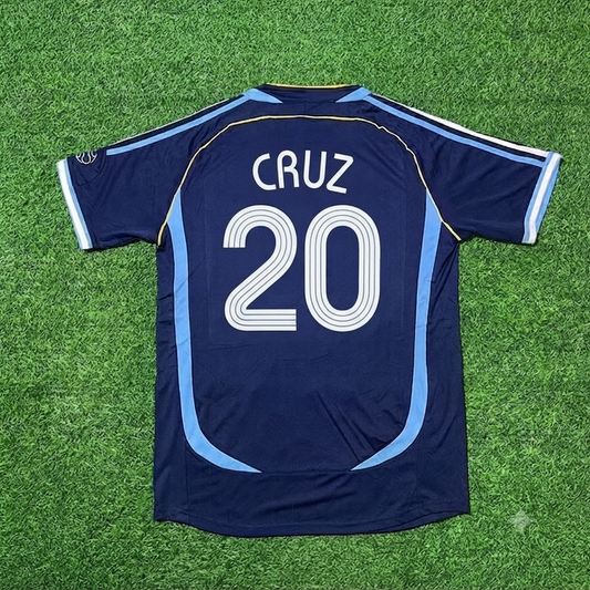 Argentina World Cup 2006 Julio Cruz #20 Dark Blue Home Retro Football Jersey Kit