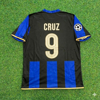 Julio Cruz #9 Inter Milan 2008/09 Retro Football Jersey Kit