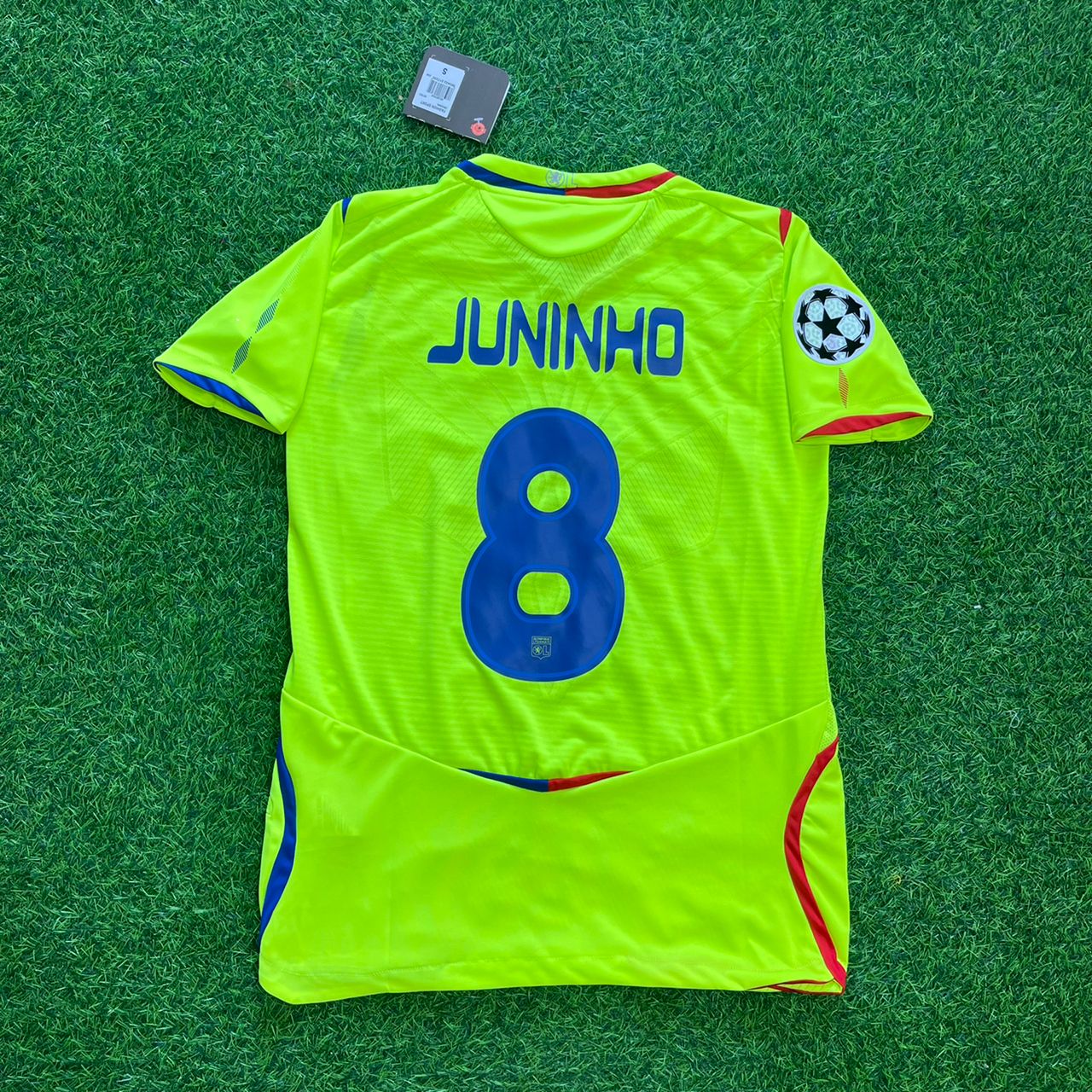 Juninho Pernambucano Lyon 2008/2009 Champions League Football Jersey Kit