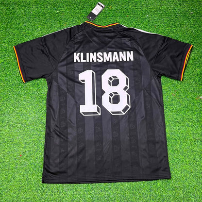 Jürgen Klinsmann 18# Germany Black Retro Vintage Football Jersey Kit