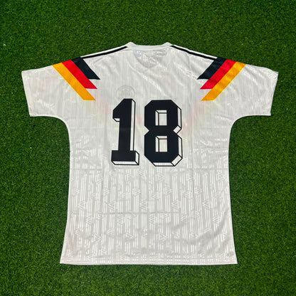 Germany World Cup 1990 Jürgen Klinsmann Deutschland Retro Fußballtrikot