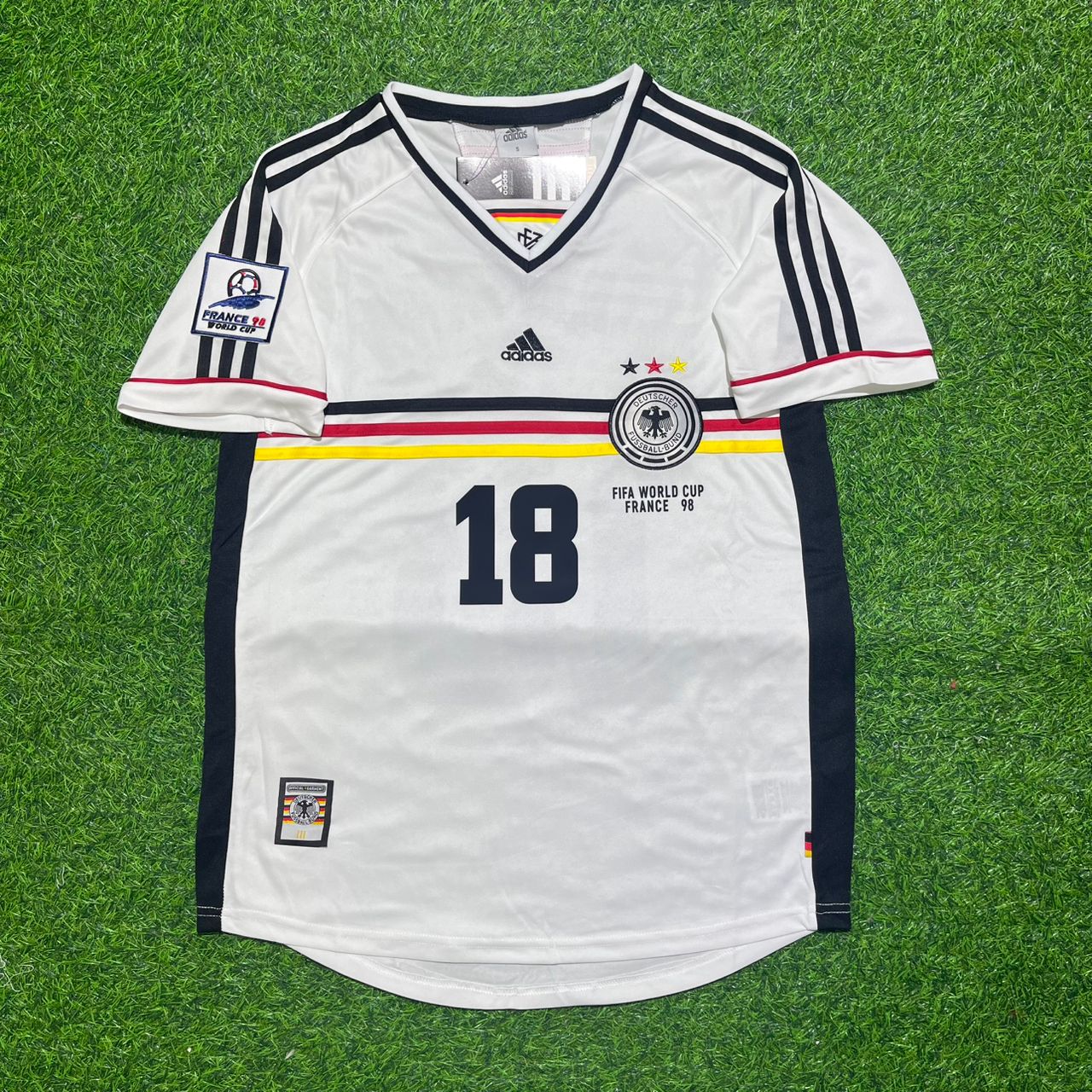 Germany World Cup 1998 Jürgen Klinsmann Deutschland Retro Fußballtrikot
