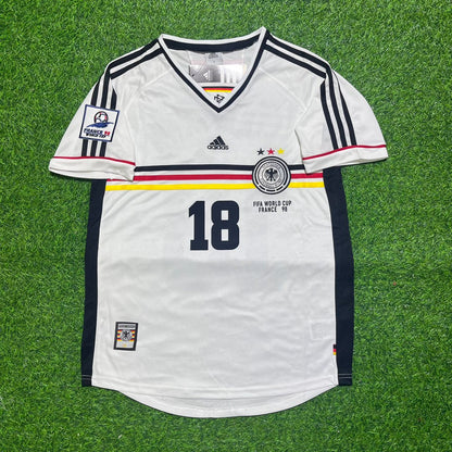 Germany World Cup 1998 Jürgen Klinsmann Deutschland Retro Fußballtrikot