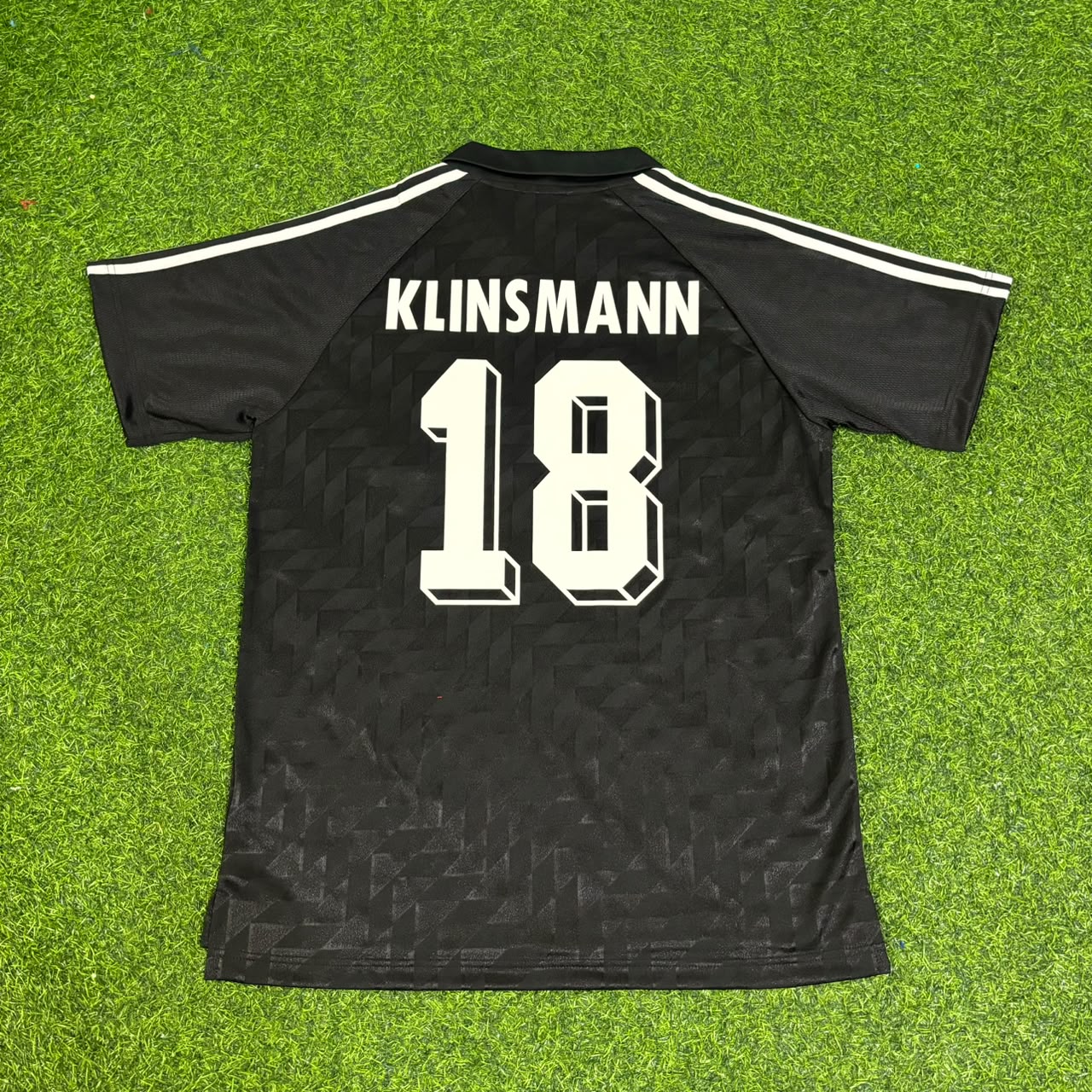 Jürgen Klinsmann Deutschland 1990 WM Schwarzes Retro Fußballtrikot Jersey