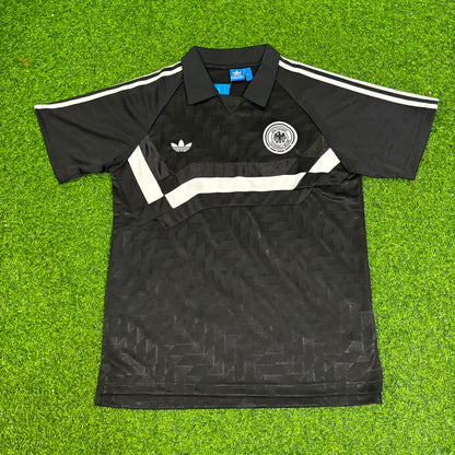 Jürgen Klinsmann Deutschland 1990 WM Schwarzes Retro Fußballtrikot Jersey