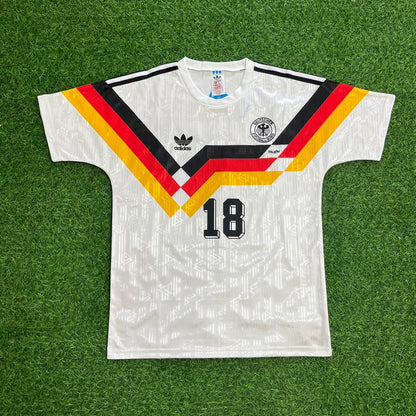 Germany World Cup 1990 Jürgen Klinsmann Retro Football Jersey Kit