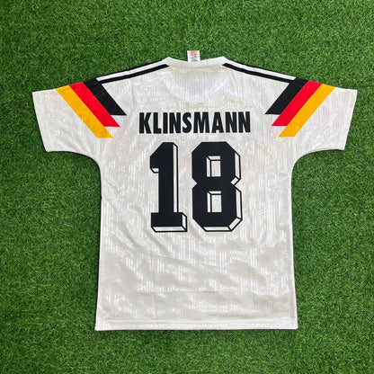 Germany World Cup 1990 Jürgen Klinsmann Retro Football Jersey Kit