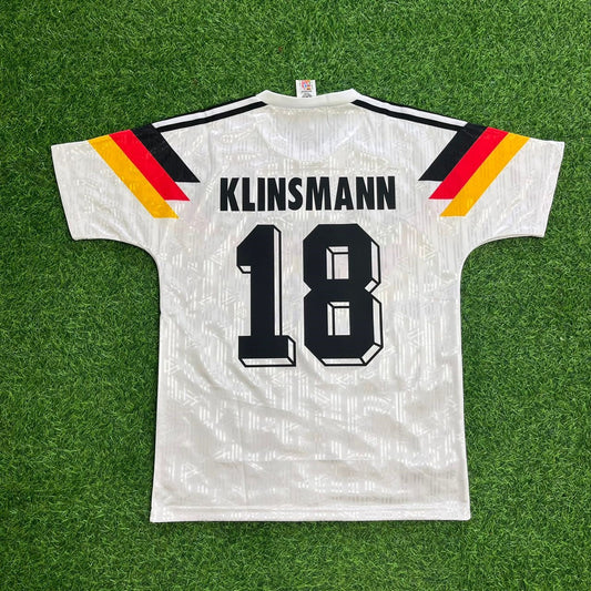 Germany World Cup 1990 Jürgen Klinsmann Retro Football Jersey Kit