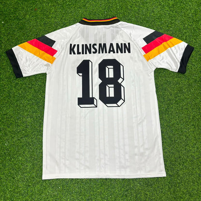 Jürgen Klinsmann Germany 1992 Retro Football Jersey Kit