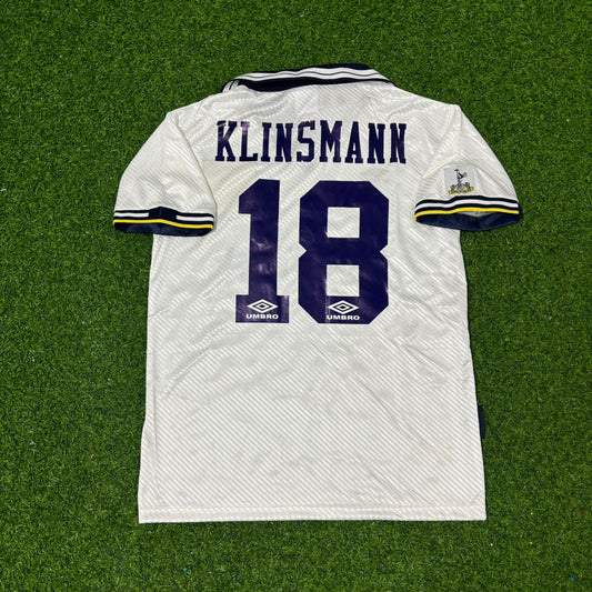 Jürgen Klinsmann Tottenham Hotspur 1994-1995 Home Retro Football Jersey Kit