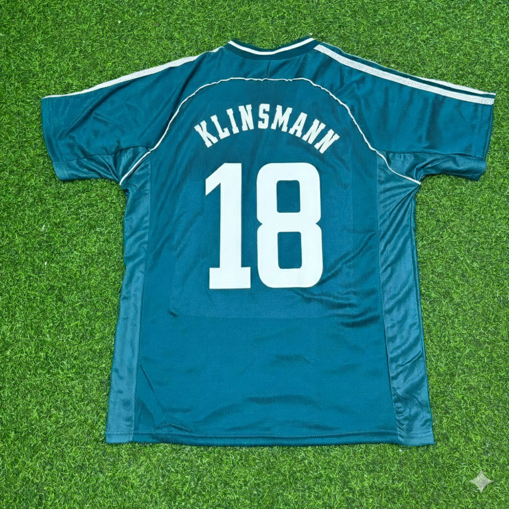 Germany World Cup 1998 Jürgen Klinsmann Away Retro Football Jersey
