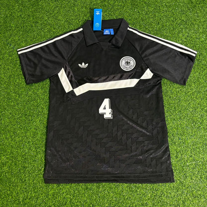 Jürgen Kohler Deutschland 1990 WM Schwarzes Retro Fußballtrikot Jersey