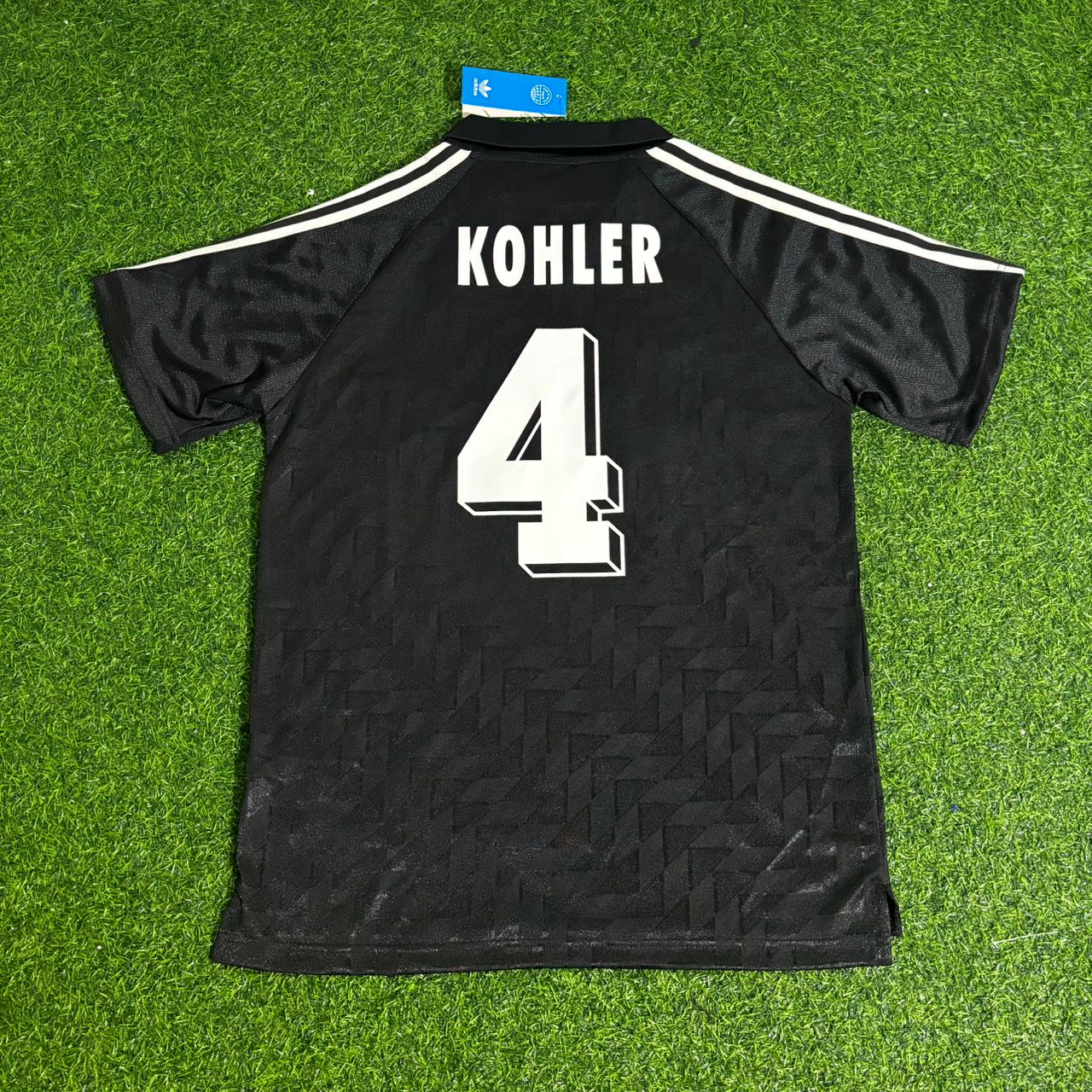 Jürgen Kohler Deutschland 1990 WM Schwarzes Retro Fußballtrikot Jersey