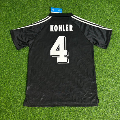 Jürgen Kohler Deutschland 1990 WM Schwarzes Retro Fußballtrikot Jersey