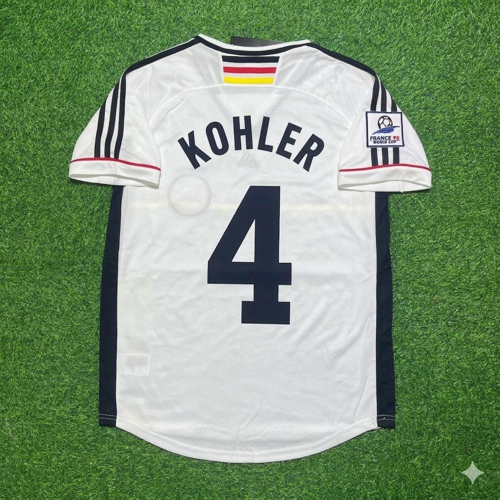 Jürgen Kohler Deutschland 1998 World Cup Retro Fußballtrikot