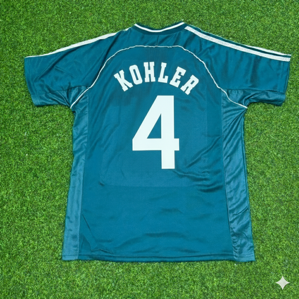 Germany World Cup 1998 Jürgen Kohler Away Retro Football Jersey