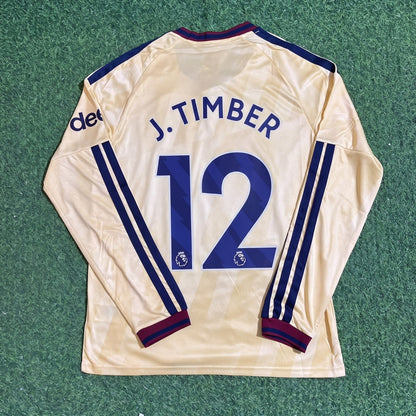 Jurriën Timber #12 Arsenal 2026 /2027 Third Long Sleeve Football Jersey