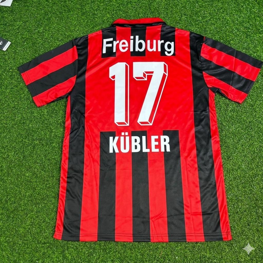 Lukas Kübler SC Freiburg Retro Football Jersey Kit