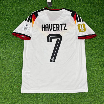 Kai Havertz Germany 2026 World Cup White Home Football Jersey