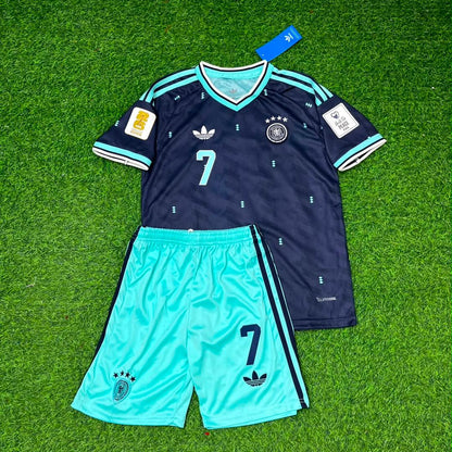 Kai Havertz Germany 2026 World Cup Kids Away Blue Football Jersey Kit