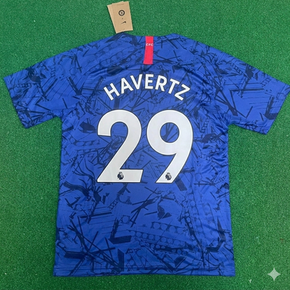 Kai Havertz #29 Chelsea 2019 2020 Blue Retro Football Jersey Kit