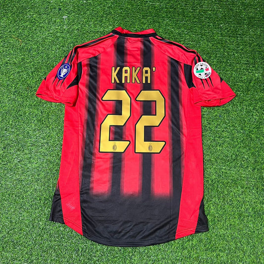 Kaká 22 Milan 2004/2005 Red & Black Home Retro Football Jersey Collection