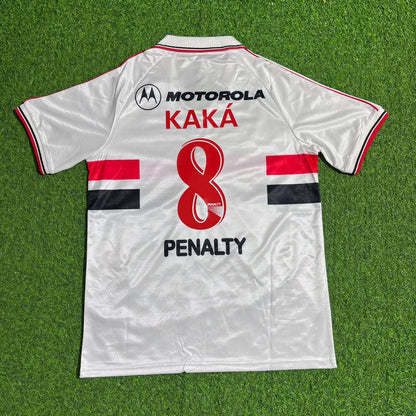 Kaká Leite São Paulo FC 1999-2000 Season White Retro Football Jersey Trikot Maillot