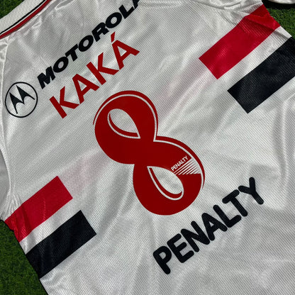 Kaká Leite São Paulo FC 1999-2000 Season White Retro Football Jersey Trikot Maillot