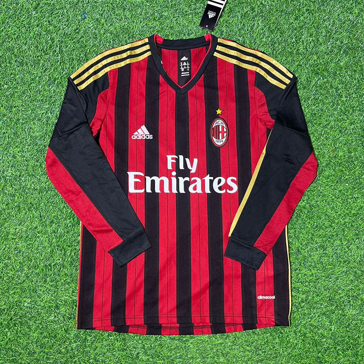 Philippe Mexes AC Milan 2013/14 Long Sleeve Home Retro Football Jersey Collection