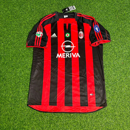 Rivaldo 11 Milan 2003/2004 Home Retro Football Jersey Kit