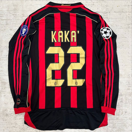 Kaká Leite AC Milan 2006 2007 Retro Football Jersey Kit