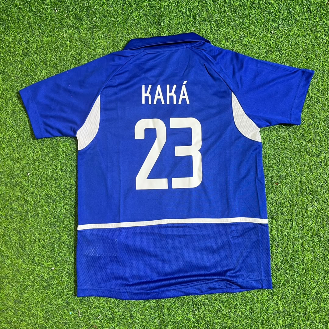 Kaka Leite Brazil 2002 World Cup Away – for – | KinderTrikot | Enfant Kids Football Jersey