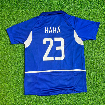 Kaka Leite Brazil 2002 World Cup Away – for – | KinderTrikot | Enfant Kids Football Jersey