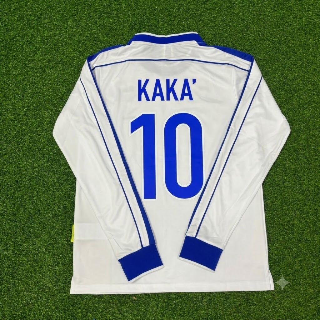 Kaka Leite Brazil Long Sleeve Retro Football Jersey