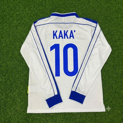 Kaka Leite Brazil Long Sleeve Retro Football Jersey