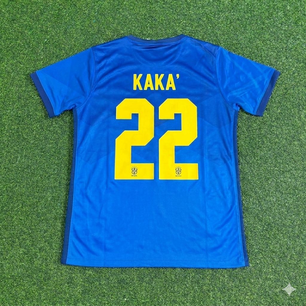 Kaka Leite Brazil Blue Football Jersey
