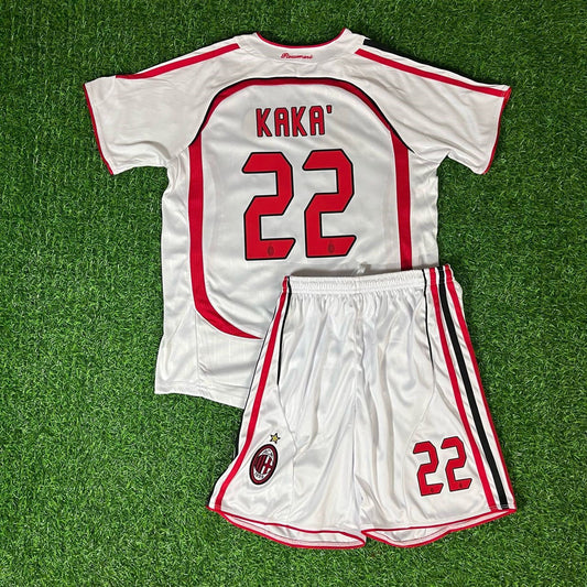 Kaka Leite Milan White Kids Children Set Retro Jersey KinderTrikot